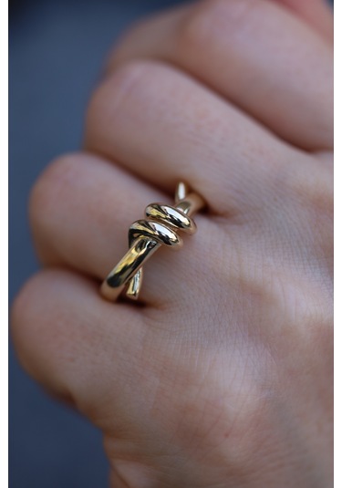 Yenigün Kuyumculuk 14 Ayar Altın Aşk Sarmalı Yüzük Yzk26469