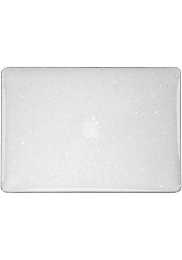 Arabulalaca Macbook Pro 14 A2779 2023 Parlak Simli Şeffaf Kılıf