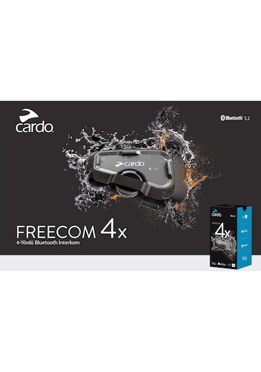 Cardo Freecom 4x Bluetooth Ve Intercom Tekli Paket