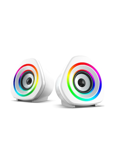 Geeksen Rgb Işık Efektli Mini Hoparlör - Güçlü Ses & Taşınabilir Tasarım