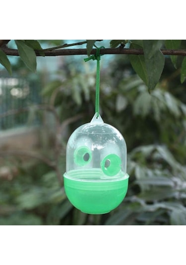 Hfambition Plastik Arı Ve Sinek Tutucu - Transparan Yeşil, Kullanıması Ve Temizliği Kolay, Doğada Arı Yakalama Aracı 3 Adet