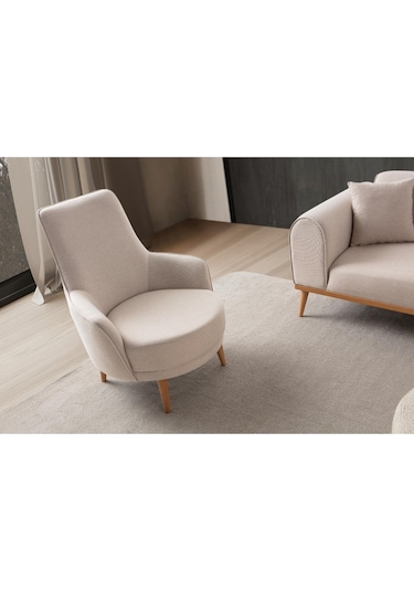 Rebull 3+3+1+1 Koltuk Takımı Sütlü Kahve