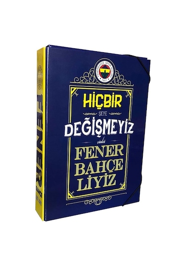 Fenerbahçe Kutu Klasör Lastikli Öğrenci Klasörü