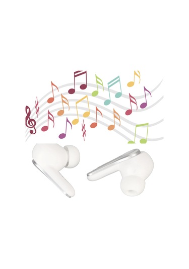 Bluetooth Kulaklık Ipx5 Su Geçirmez Stereo Dokunmatik Kontrol Hafif Kablosuz Oyun Kulaklığı Oyun Spor Beyaz