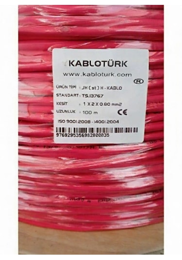 1x2x0,80 Mm Jh St H Tam Bakır Yangın İhbar Kablosu 100 Metre