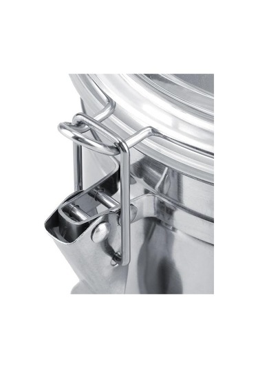 Paslanmaz Çelik Kahve Konteyneri Vakum Mühürlü Depolama Kavanozu Şeker Çayı Fasulyesi Hava Geçirmez Teneke Kutu İçin Büyük Kapasite Depolama Şişeleri Ve Amp Kavanoz 3 Kaşık Klipsli