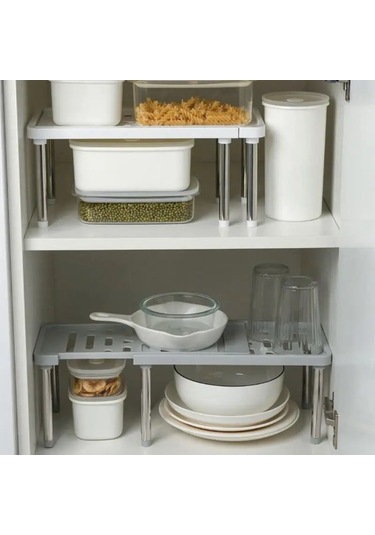 Pazly--gri Tarzı Çok Fonksiyonlu Paslanmaz Çelik Mutfak Depolama Raf Baharat Organizatör Ayakkabı Rafı Dolap Organizatör Mutfak Depolama Sahipleri Gri