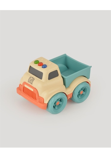 Bej Sesli Ve Işıklı Minik Pikap