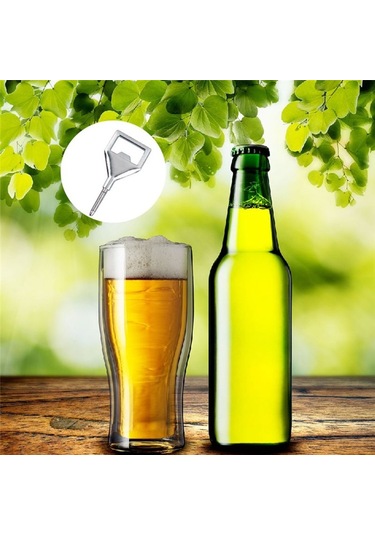 Gatherco Metal Şişe Açacağı Kitleri 8'li Paket Boş Paslanmaz Çelik Açacak Eki Kendin Yap Metal Bira Açacağı Kare Açacak Diğer