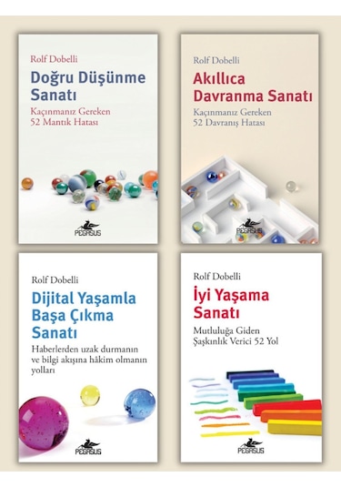 Pegasus Yayınları Rolf Dobelli Koleksiyonu 4 Kitap Takım Set
