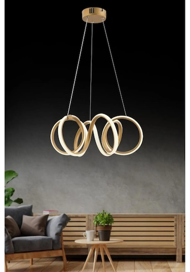 İstanbul Avize Delux Eskitme Ledli Modern Beyaz Power Led Avize