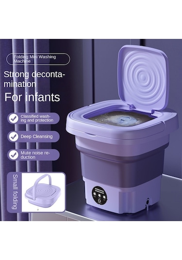 Tcherchı 8l Taşınabilir Katlanabilir Mini Çamaşır Makinesi 001