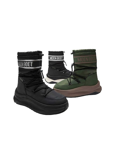 N001 Black Bot Erkek 80d2490010 Moon Boot Moon247 Polar Wp Siyah