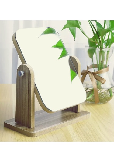 Gaman Dekoratif Ahşap Makyaj Aynası