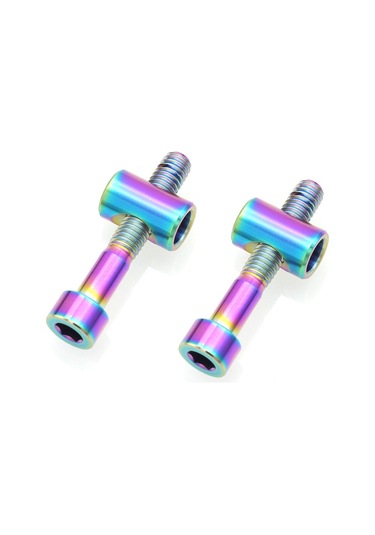 Sones Bisiklet Titanyum Alaşımlı Sele Borusu Kilitleme Vidaları, Renk: M6x35 Renkli