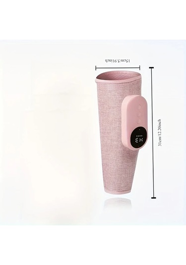 Dashanshop Pembe 1 Takım Bacak Diz Masajörü Otomatik Masaj Isıtma Usb Şarj Taşınabilir Rahatlatıcı Pembe