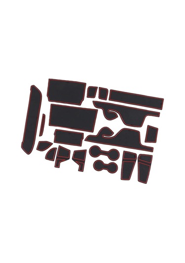 Ford Ranger 2023 2024 İçin Kapı Yuvası Matı Kırmızı - Siyah