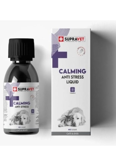 Supravet Anti Stress Kedi Ve Köpekler İçin Sıvı Sakinleştici Damla 100 Ml