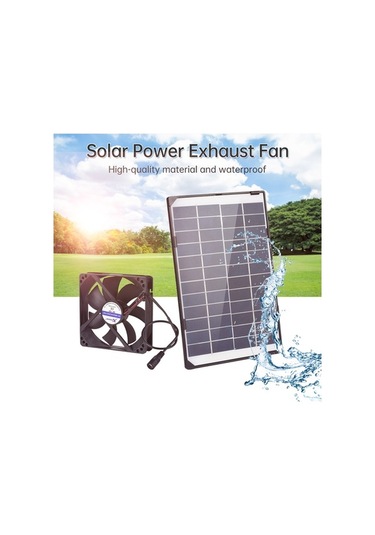 Pazly 6w Güneş Paneli Ve 3.84w Egzoz Fan Seti - Taşınabilir, Yüksek Verimli