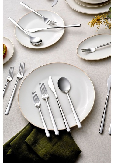 Karaca  Mandy Platin 6 Kişilik 24 Parça Çatal Kaşık Bıçak Takımı