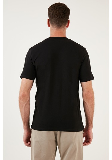 Buratti Pamuklu Regular Fit Bisiklet Yaka Basic Erkek T Shirt 59020201 Siyah