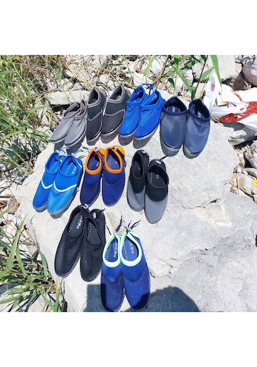 Serabien M Lacivert Kaydırmaz Taban Havuz Deniz Sörf Ayakkabısı 001