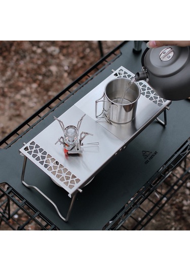 Skycity Paslanmaz Çelik Kamp Masası - Açık Hava İçin Hafif Katlanır Piknik Masası + Taşıma Çantası Çok Renkli