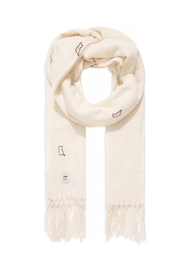 Mavi - Bej Atkı 1911730-34523 Bej