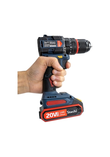 Stechend SX22 2 x  2.0 Ah 20 V 60Nm Akülü Kömürsüz Darbeli Matkap Vidalama