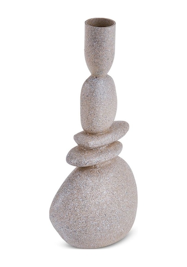 Karaca  Alba Taş Şamdan Bej 9x7,5x23,5 cm