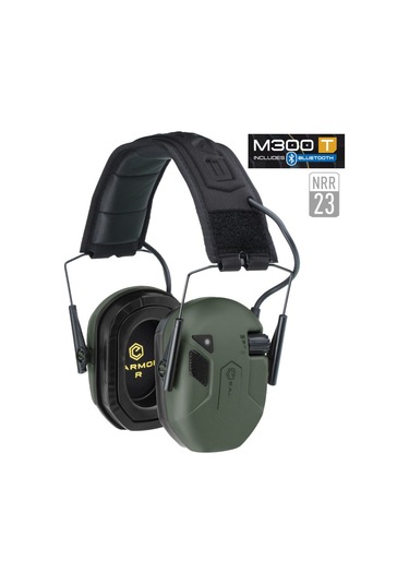 Earmor M300t Bluetooth Elektronik Atış Kulaklığı Kulak Koruma Foliage Green Yeşil M300t-fg