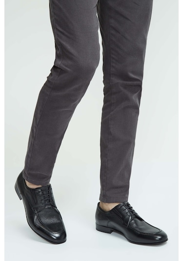 Tamer Tanca Erkek Hakiki Deri Siyah Deri Casual Ayakkabı 183 27302 Erk Ayk Sk23/24 Sıyah Dr Siyah