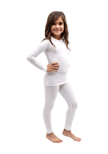 The Don Beyaz Renk Kız Çocuk Termal İçlik Üst (9-14 Yaş)