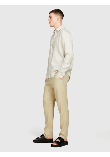Sisley %100 Keten Regular Fit Gömlek Erkek Bej Gömlek - 325p5bkusq029 Sisley %100 Keten Regular Fit Gömlek Erkek Bej Gömlek - 325p5bkusq029