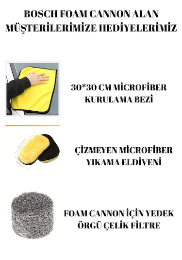 Bosch Aquatak Köpük Yapma Aparatı Foam Cannon Foam Lance
