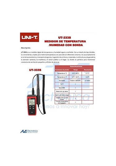 Ut 333s Mini Isı Nem Ölçer -10/+60 Derece