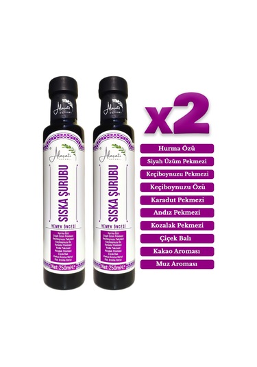 Zengin İçerikli Doğal Sıska Şurubu 250 Ml X2 Adet