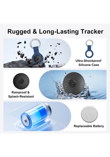 Maiyame F18 Bluetooth  - Apple Mfi Onaylı, Global Konum, 10 Ay Pil Ömrü, Siyah, 1 Adet Find My Uygulaması İle Uyumlu