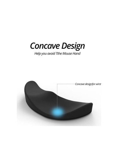 Gri Fomken Ergonomik Mouse Pad Silikon Jel Kaymaz Düzene Bilek Desteği Mat Mouse Pad Ofis Oyun Pc Için