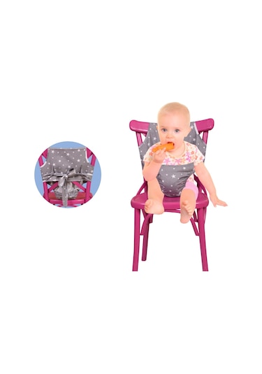 Sevi Bebe ART 152 Yıldızlı Kumaş Mama Sandalyesi