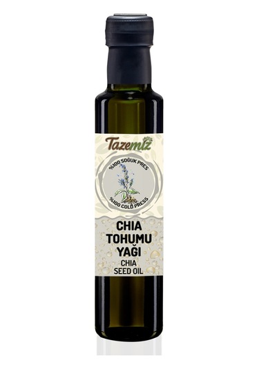 Tazemiz Soğuk Sıkım Chia Tohumu Yağı 250 ML