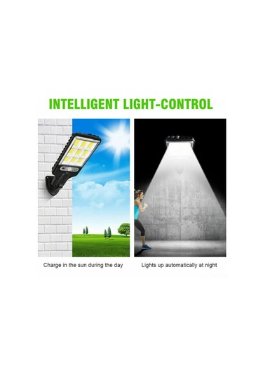 Singree Uzaktan Kumandalı Solar Led Bahçe Aydınlatma - 360 Hareket Sensörlü, 108 Cob, 1200mah Pil