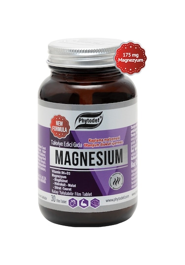 Phytodef Magnezyum Vitamin B6+D3 30 Tablet