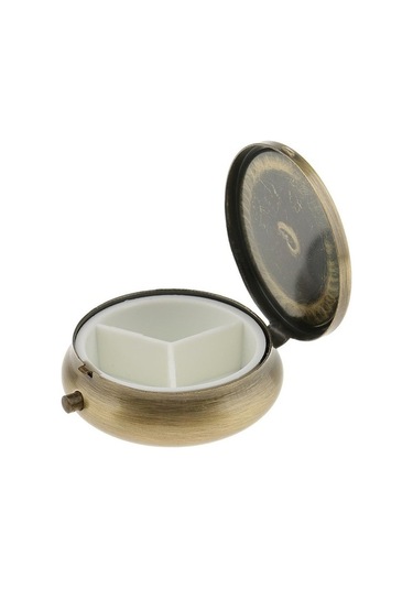 Pazly Yuva Vitamin Tıp Taşınabilir Suntek Seyahat Organizatör Magideal 3 Lw Altın