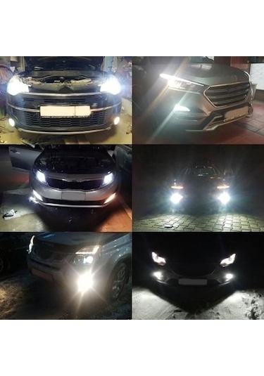 Süper Parlak 20smd H7 100w H4 Araba Led Gündüz Sürüş Sis Farı Lambası H4