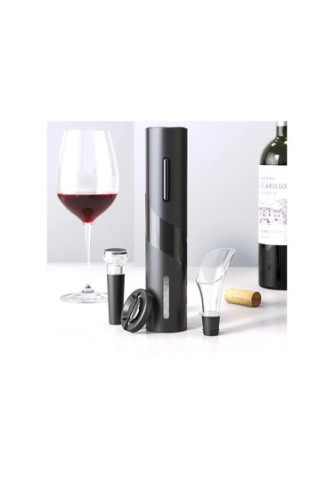 Circle Joy Elektrikli Tişör Şarap Açacağı Cj-tz07 Seti 305213729 Siyah