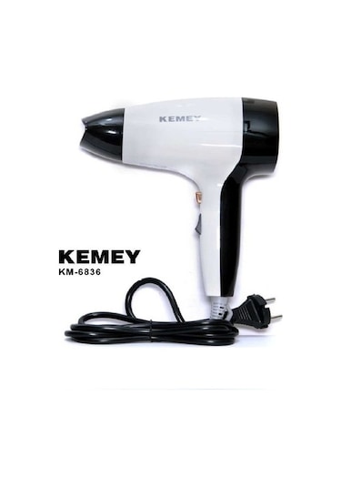 Joyhub Kemey Km 6836 Saç Kurutma Makinesi - 1800 Watt Çift Güçlü Saç Kurutma Makinesi - Havalı Ve Benzersiz Şekil 623u4ı