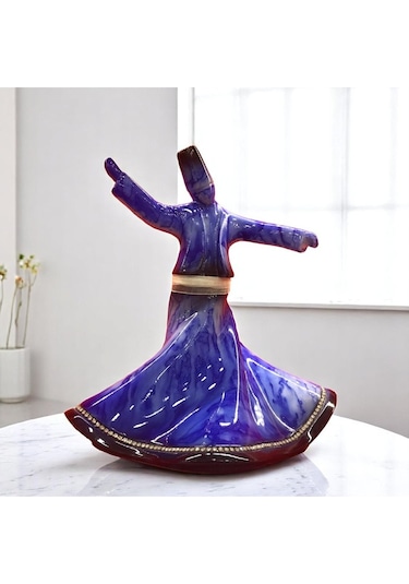 Semazen Dekoratif Biblo Mor 22 Cm