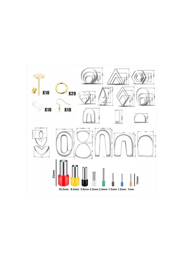 Suntek 126x Polimer Kil Kesiciler Küpe Aksesuarları Takı