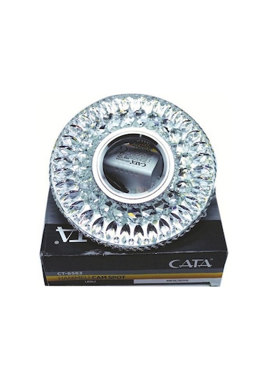Cata Ct-6583 Kristal Led Çerçeveli Günışığı Cam Spot Kasası